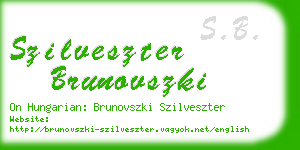 szilveszter brunovszki business card